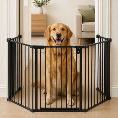 Ortekor Pressure-Mount Auto-Close Steel Baby & Pet Gate