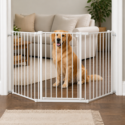 Ortekor Pressure-Mount Auto-Close Steel Baby & Pet Gate