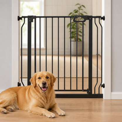 Ortekor Pressure-Mount Auto-Close Steel Baby & Pet Gate