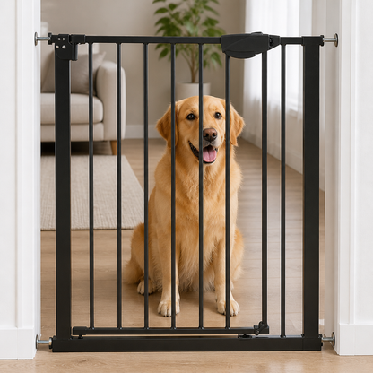 Ortekor Pressure-Mounted Auto-Close & Double Lock Pet Gate