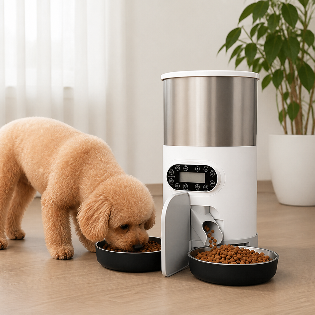 Ortekor Programmable Portion Control & Infrared Anti-Overflow Pet Feeder