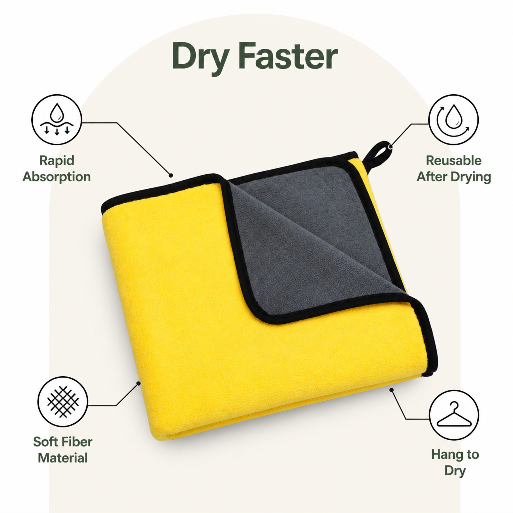 Ortekor Quick-Drying & Ultra-Absorbent Pet Towel (Multiple Sizes)