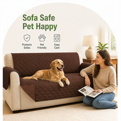 Ortekor Quilted Stretch & Machine-Washable Sofa Cover (1/2/3-Seater)