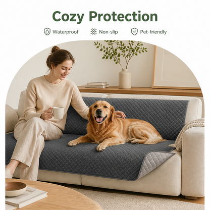 Ortekor Quilted Water-Resistant & Non-Slip Dog Bed Cover