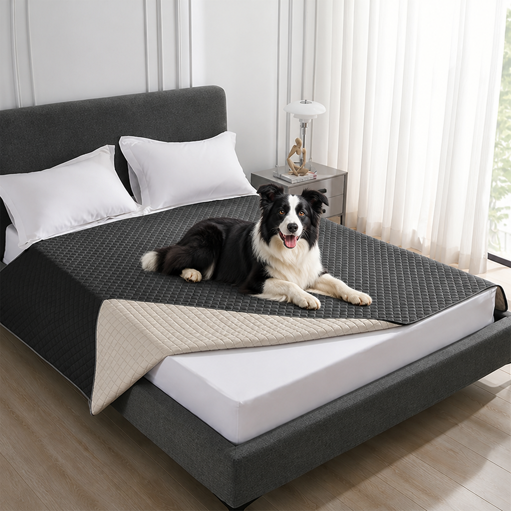 Ortekor Quilted Water-Resistant & Non-Slip Dog Bed Cover