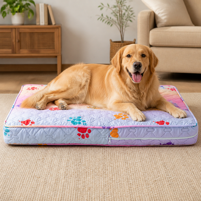 Ortekor Quilted Waterproof Washable Dog Bed Cover (Removable)