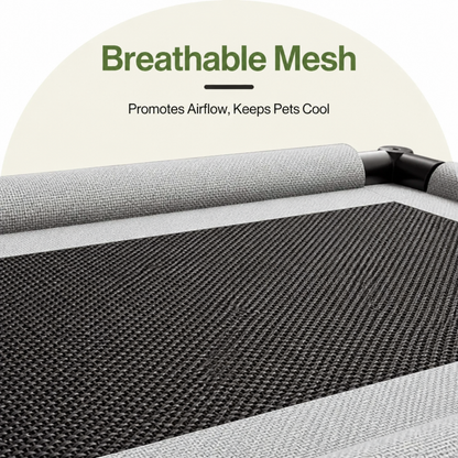 Ortekor Raised Breathable Mesh Dog Bed (Removable Washable Pillow)
