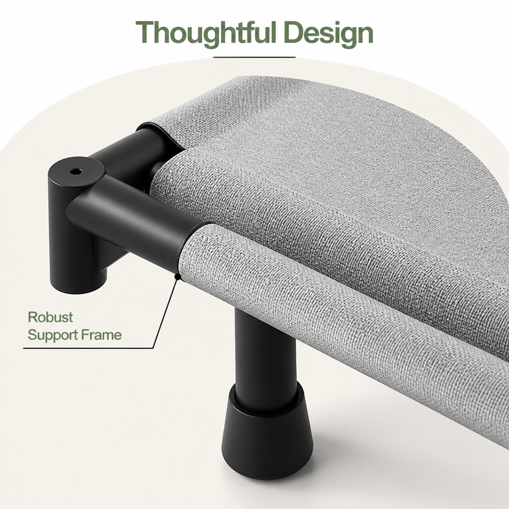Ortekor Raised Breathable Mesh Dog Bed (Removable Washable Pillow)