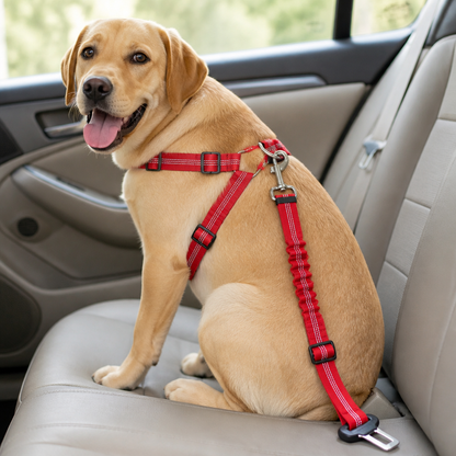 Ortekor Reflective & Adjustable Car Seat Leash (Quick-Release)