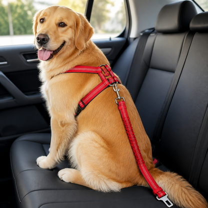 Ortekor Reflective & Adjustable Car Seat Leash (Quick-Release)
