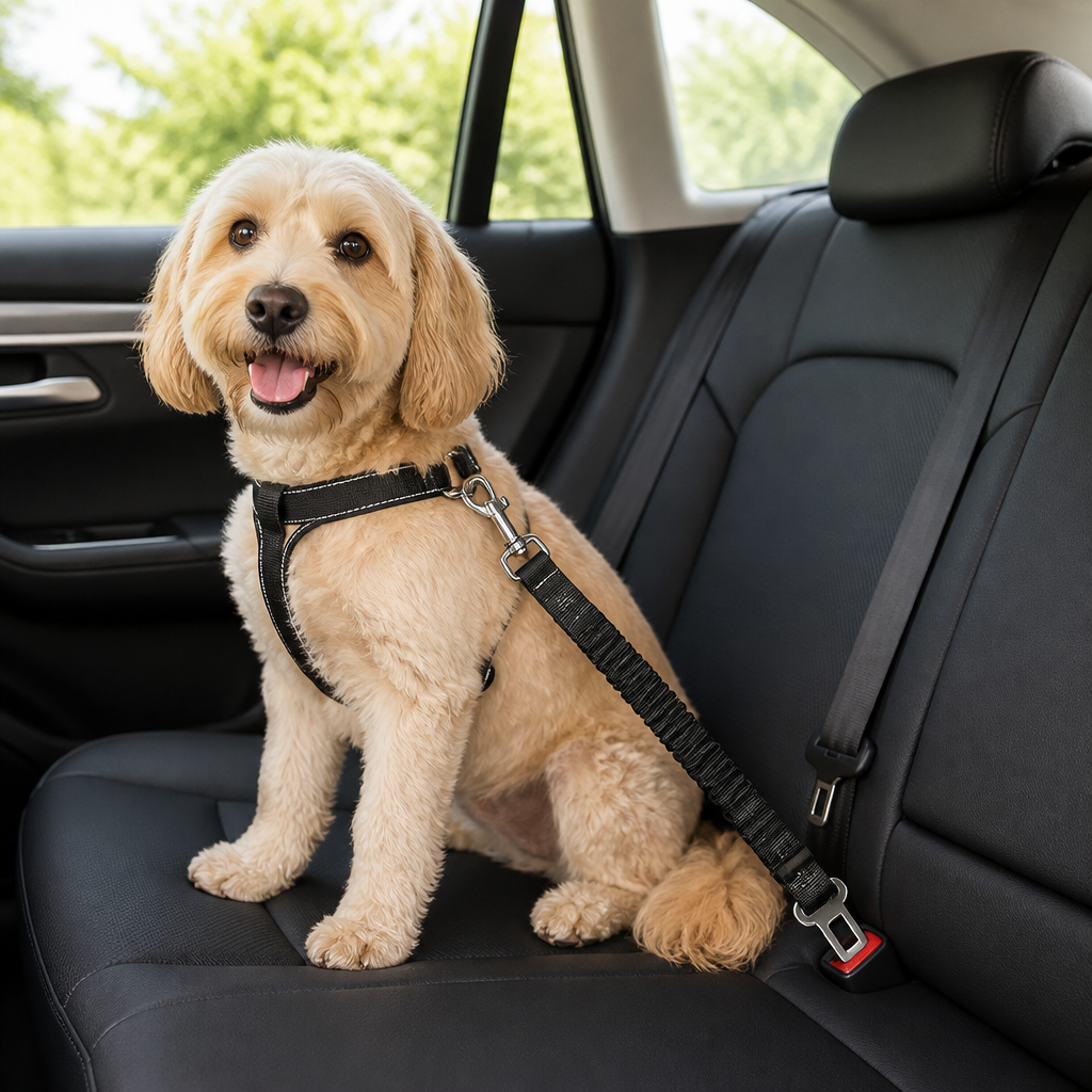Ortekor Retractable Heavy-Duty Nylon Dog Seat Belt