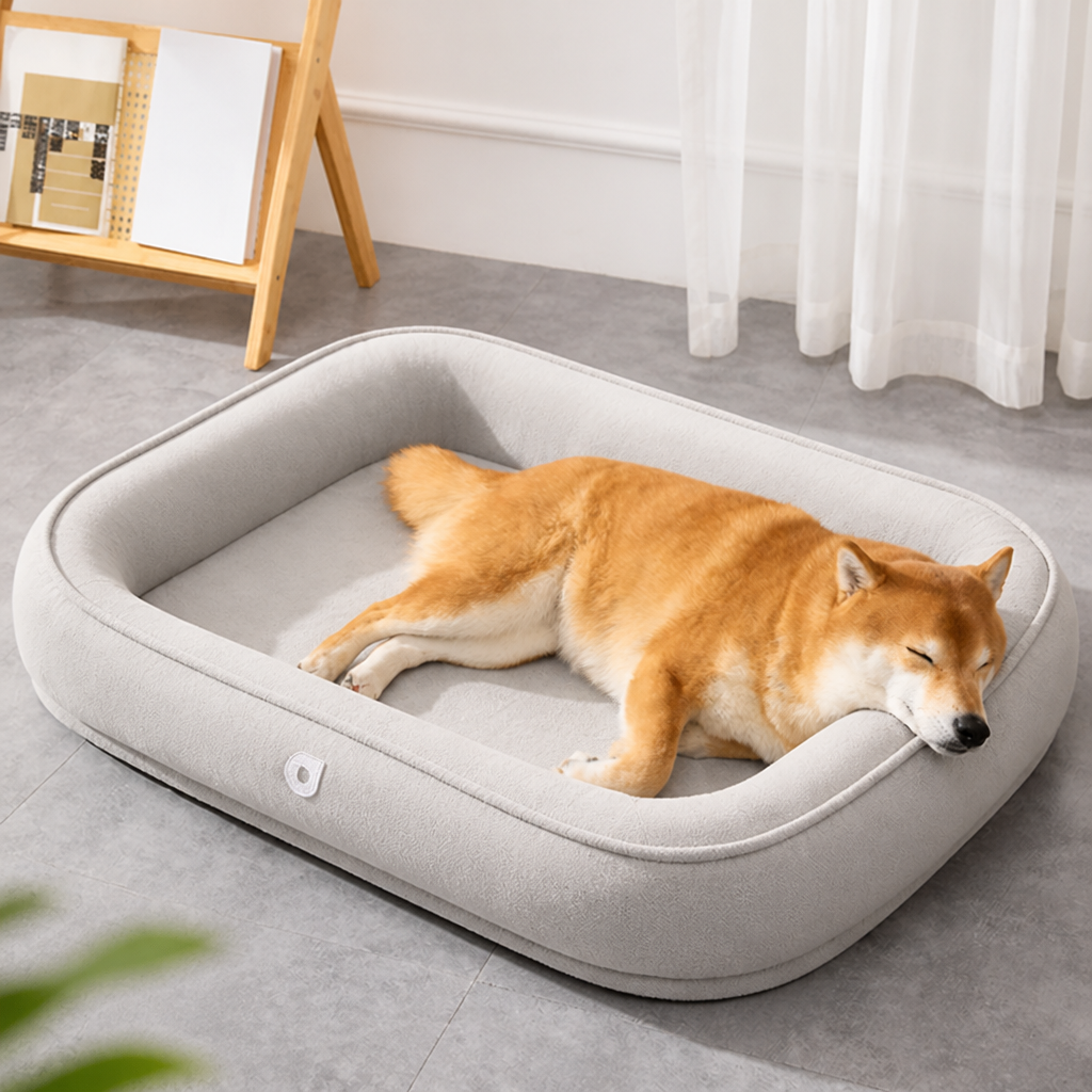 Ortekor Reversible Plush Fleece Bolster Bed