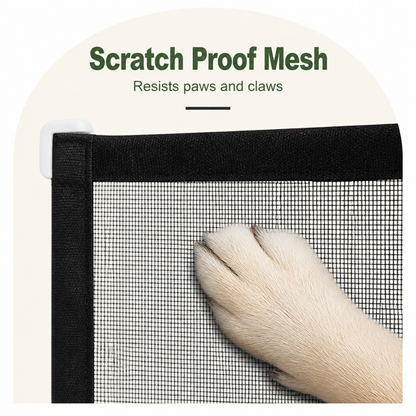 Ortekor Scratch-Resistant Nylon Foldable Pet Gate (Tool-Free Setup)