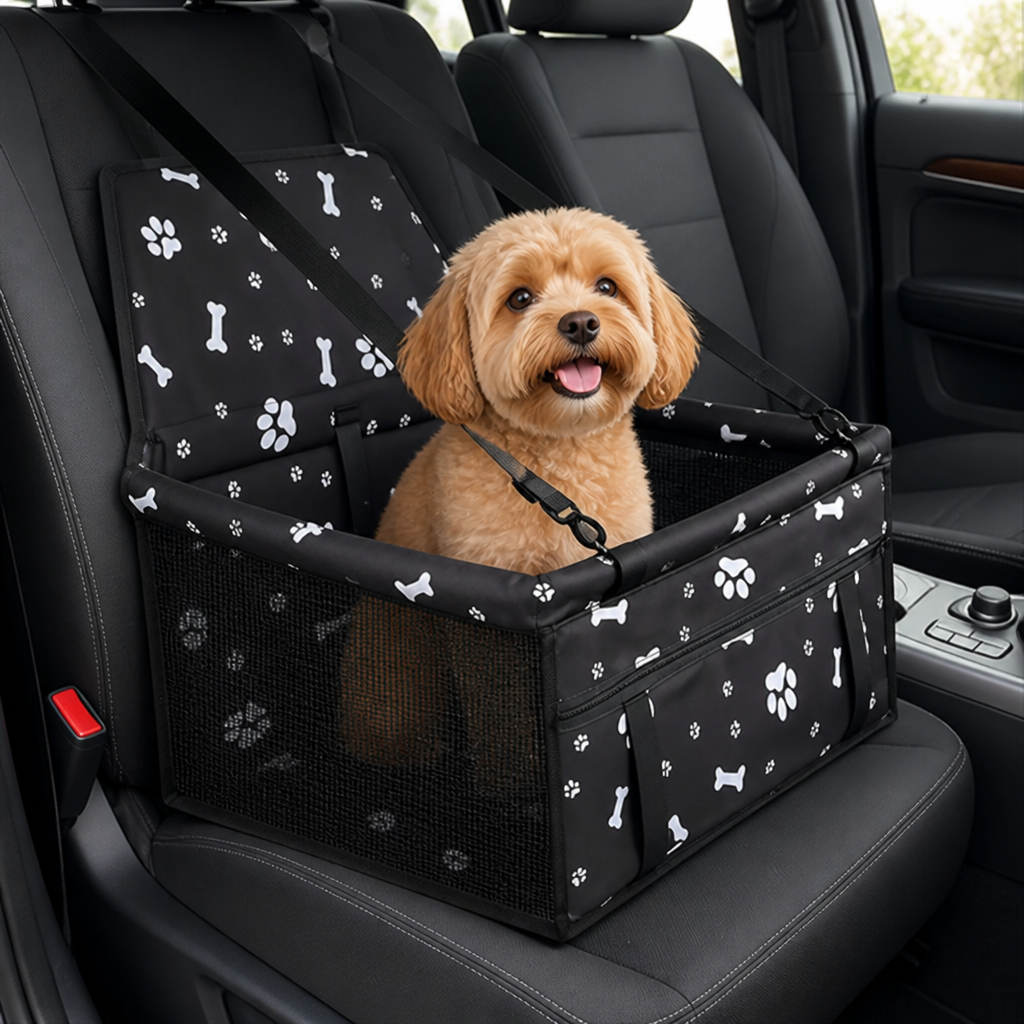 Ortekor Seat-Belt Compatible Portable & Breathable Car Booster Seat