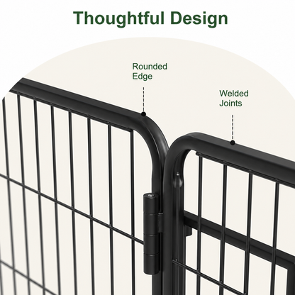 Ortekor Secure Foldable Stainless Steel Pet Playpen