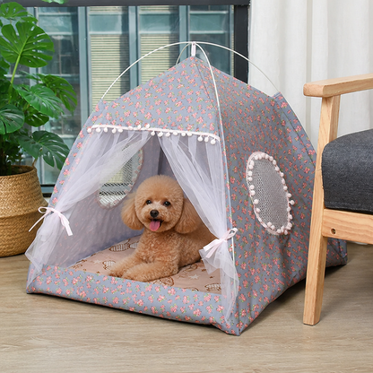 Ortekor Semi-Enclosed Breathable Mesh & Non-Slip Pet Tent