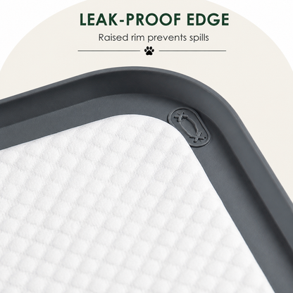 Ortekor Silicone Raised-Edge Non-Slip Pee Pad Holder (Corner Snaps)
