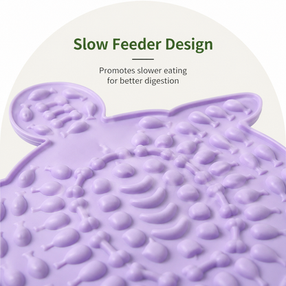 Ortekor Silicone Slow-Feeding Lick Mat (Suction-Cup Base)