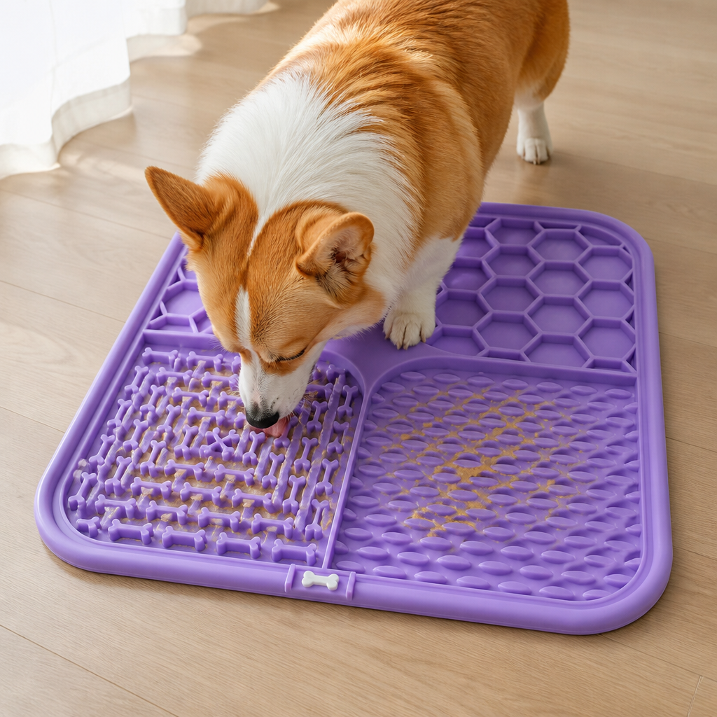 Ortekor Slow-Feeding Food-Grade Silicone Lick Mat