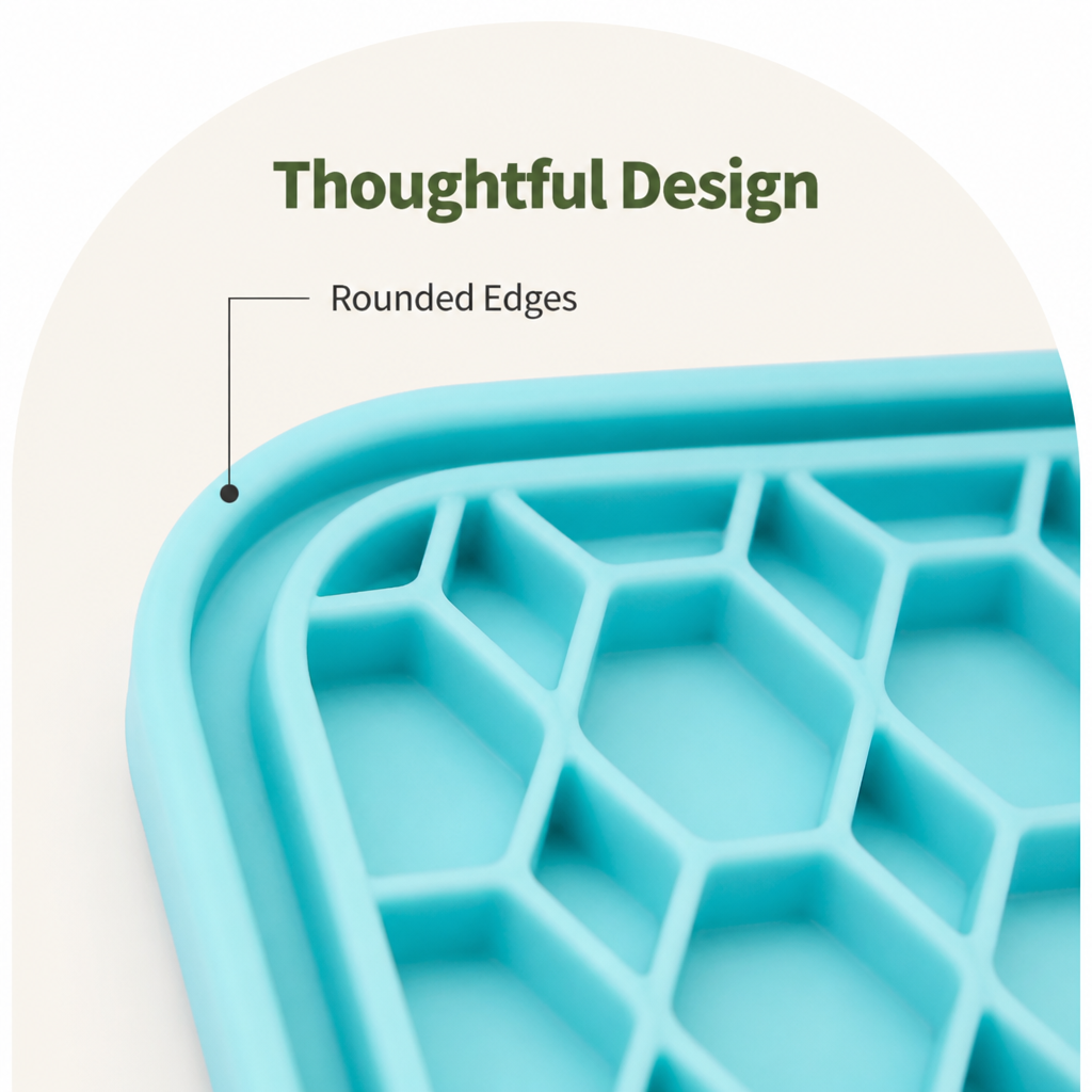 Ortekor Slow-Feeding Food-Grade Silicone Lick Mat