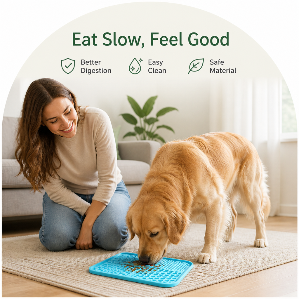 Ortekor Slow-Feeding Food-Grade Silicone Lick Mat