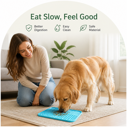 Ortekor Slow-Feeding Food-Grade Silicone Lick Mat