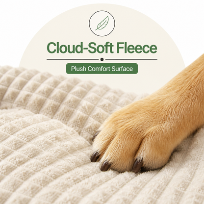 Ortekor Soft Fleece & Washable Dog Bed (Removable Cover)