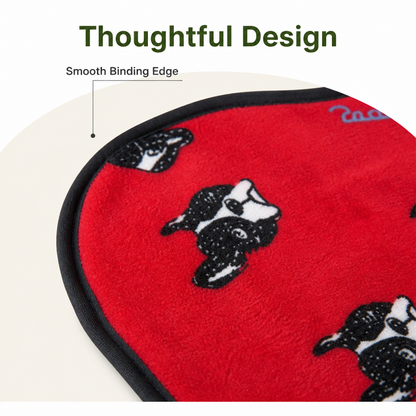 Ortekor Soft Fleece Washable Pet Blanket (Bulldog & Bull Terrier Prints)