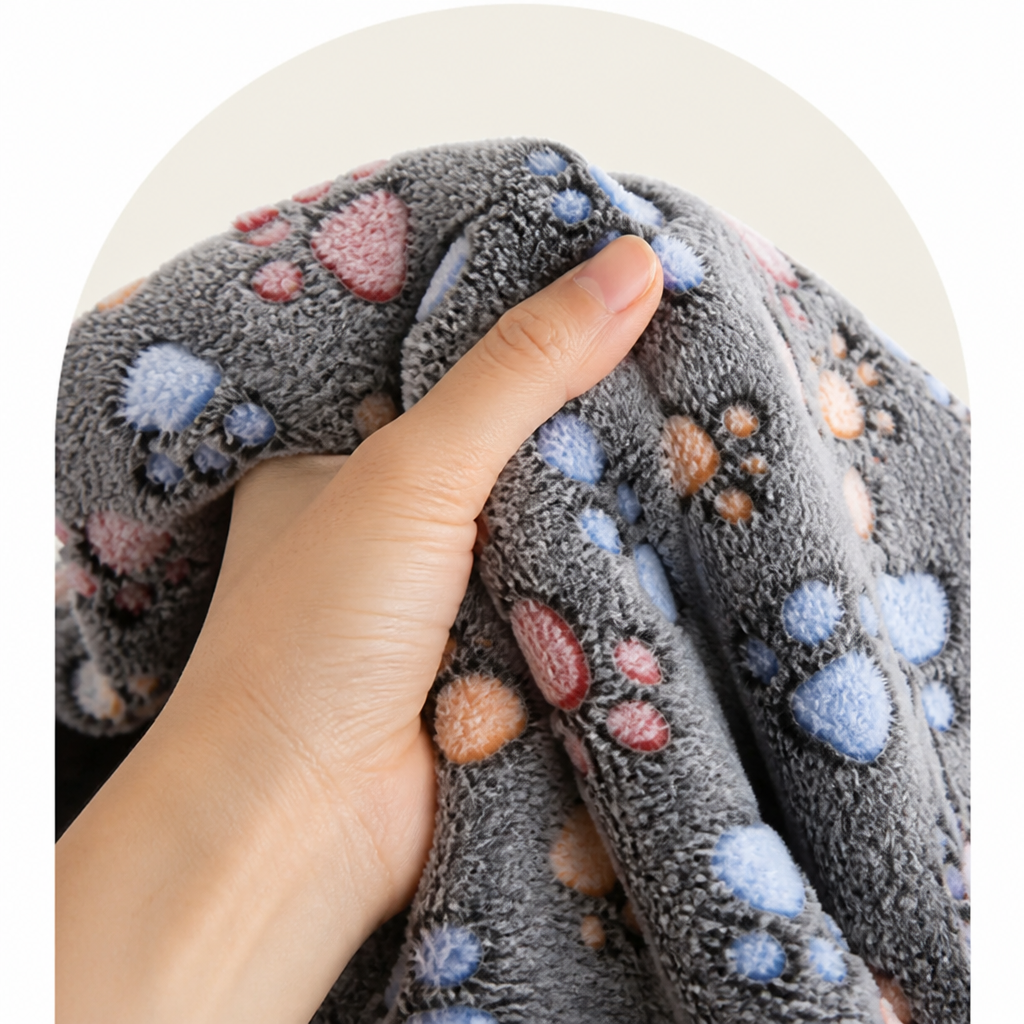 Ortekor Soft Fluffy Flannel Pet Blanket (Multiple Sizes & Patterns)
