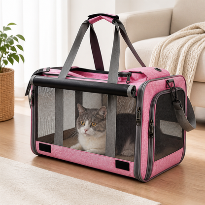 Ortekor Soft-Sided Spacious Travel Carrier