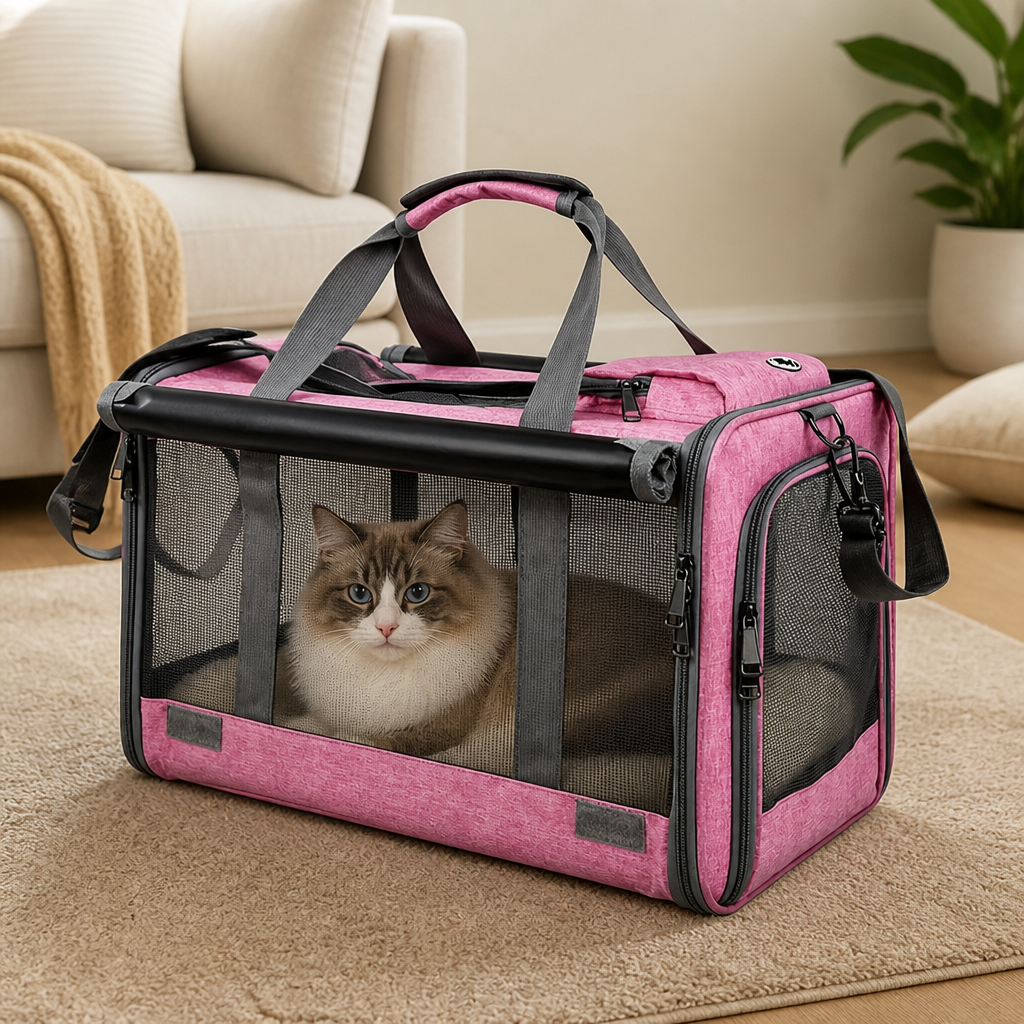 Ortekor Soft-Sided Spacious Travel Carrier