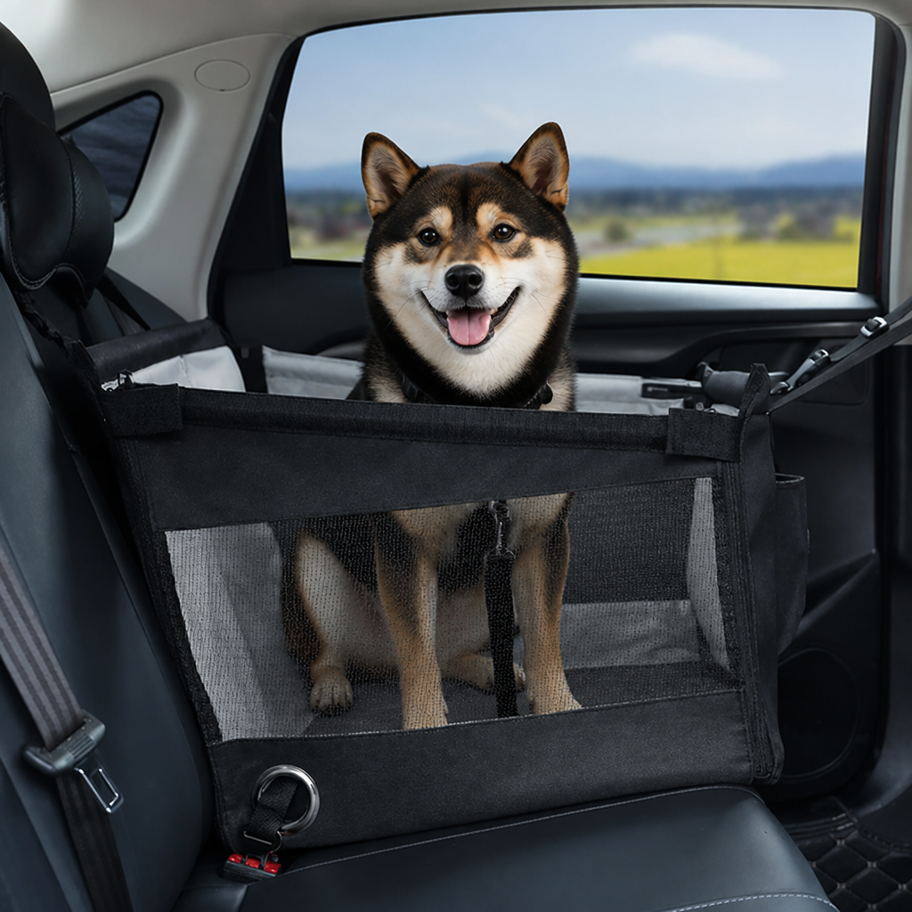 Ortekor Stable Waterproof & Safety Mesh Car Pet Seat