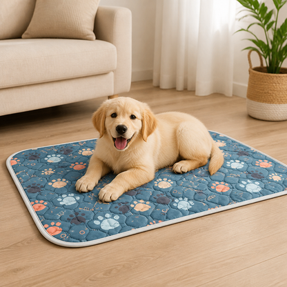 Ortekor Super Absorbent & Machine-Washable Dog Training Pad (Waterproof Backing)
