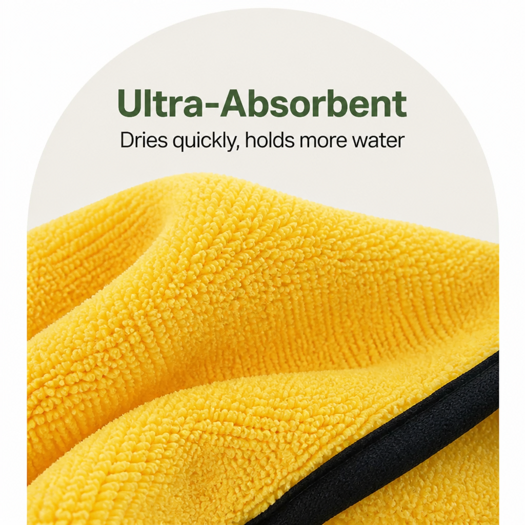 Ortekor Super-Absorbent Microfiber Quick-Dry & Machine Washable Dog Bath Towel