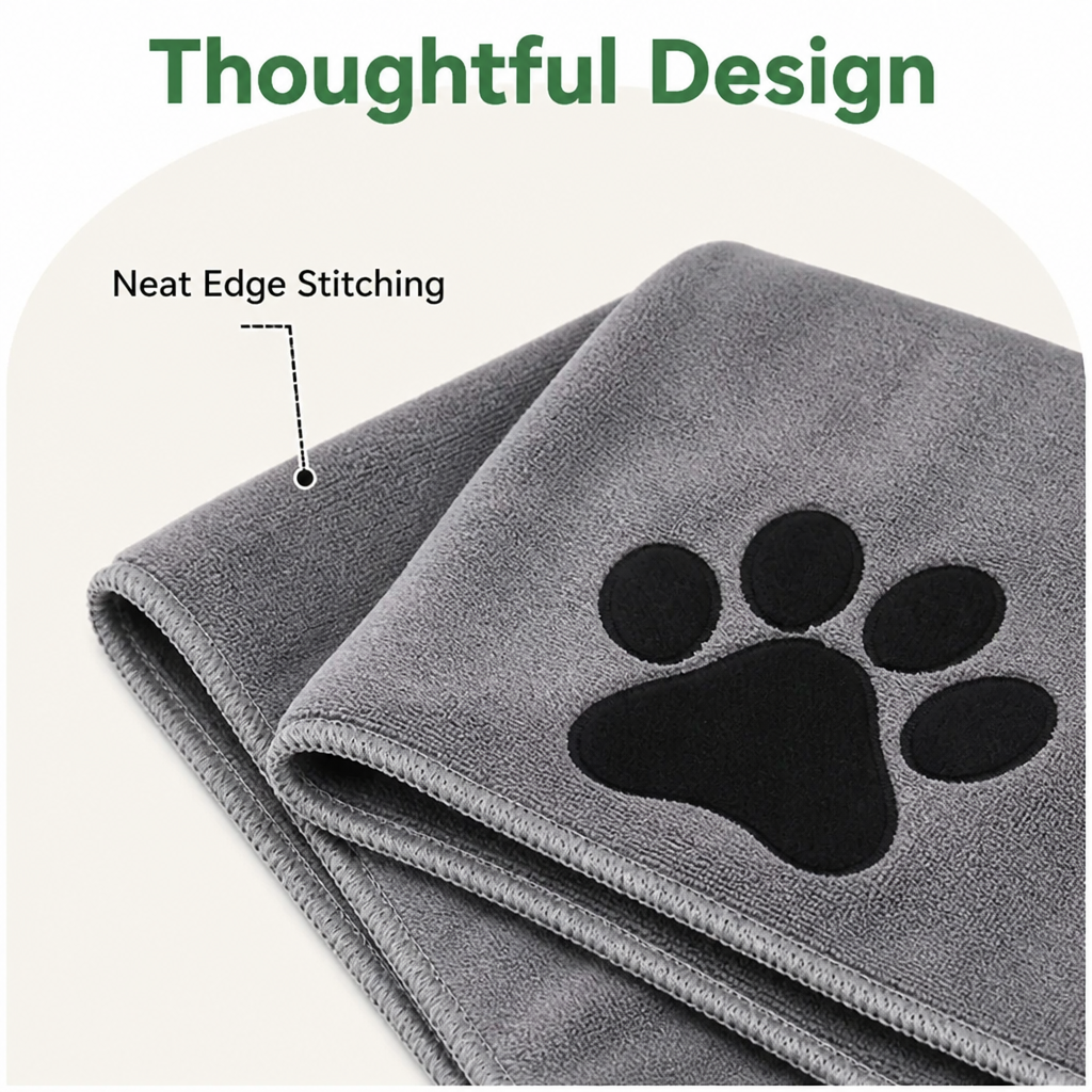 Ortekor Super Absorbent Quick-Dry Microfiber Pet Towel