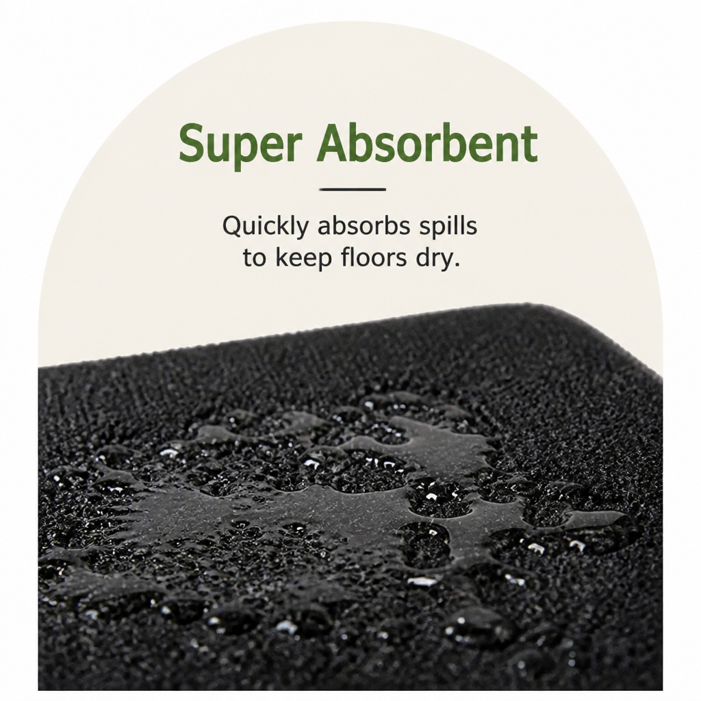 Ortekor Super-Absorbent Quick-Dry & Non-Slip Dog Bowl Mat