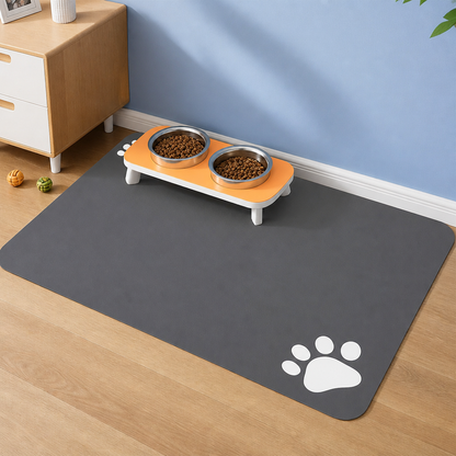 Ortekor Super-Absorbent Quick-Dry & Non-Slip Dog Bowl Mat