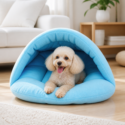 Ortekor Thick Fleece & Calming Cave Bed