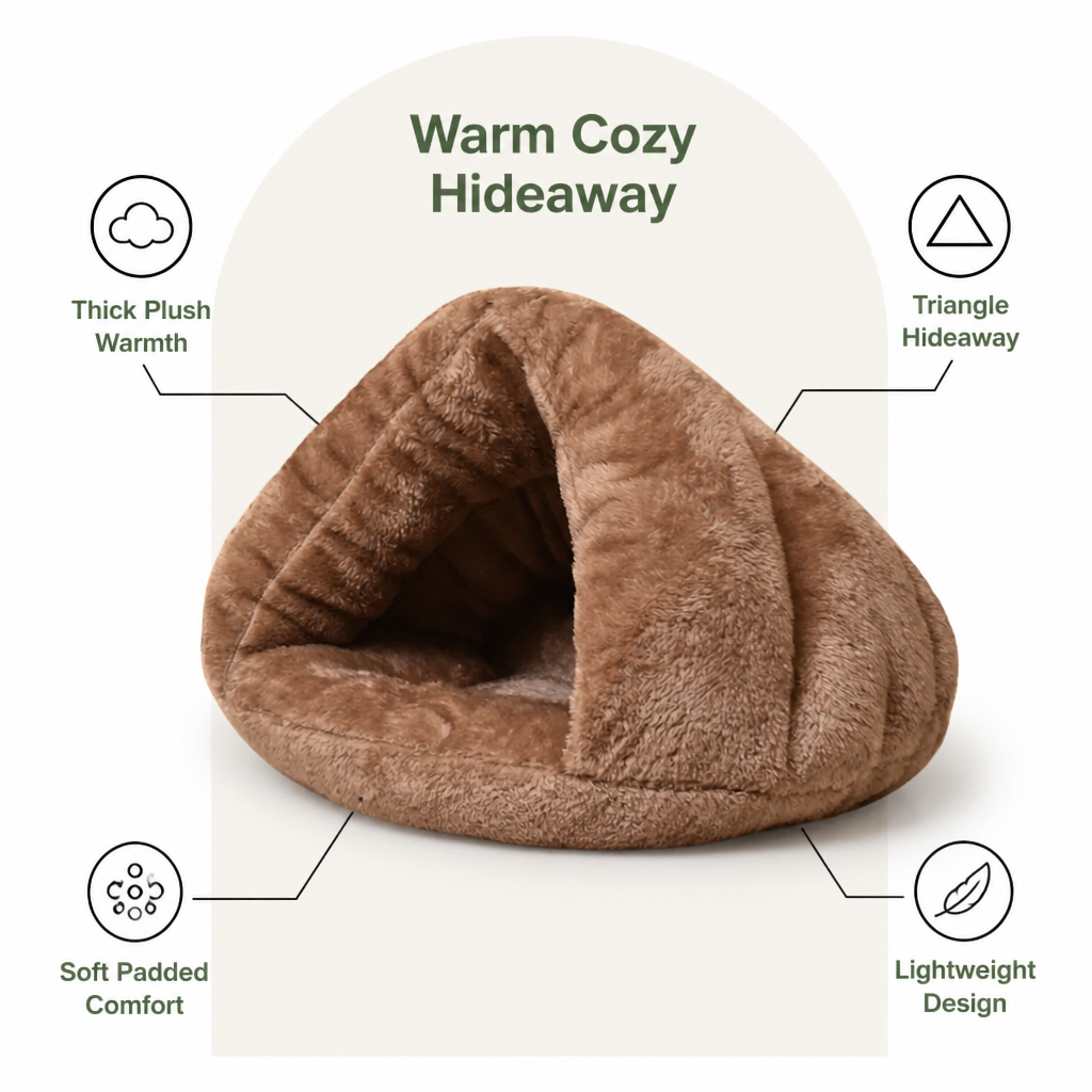 Ortekor Thick Plush & Insulated Triangle Kennel Mat