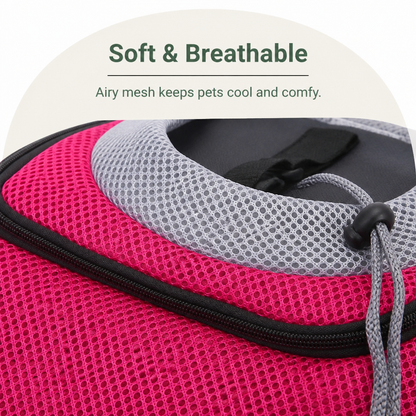 Ortekor Top-Entry Exposed-Leg & Adjustable Strap Pet Sling Carrier