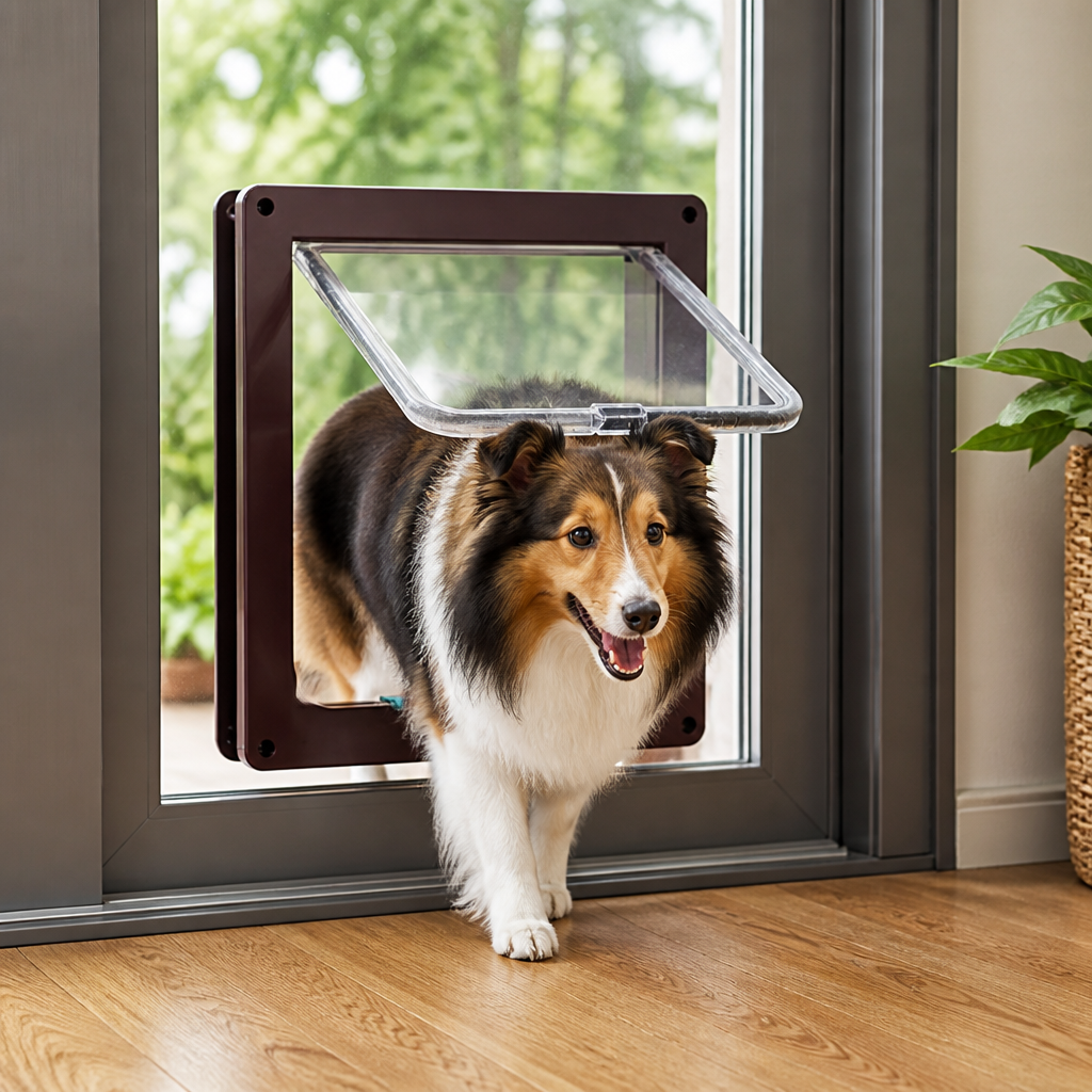 Ortekor Two-Way Locking Pet Door (Door & Wall Mount)