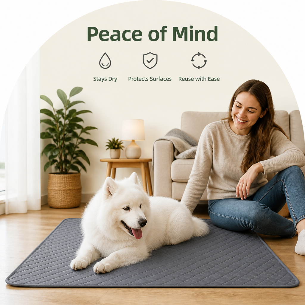 Ortekor Ultra Absorbent Quilted Pet Mat (Non-Slip Backing)