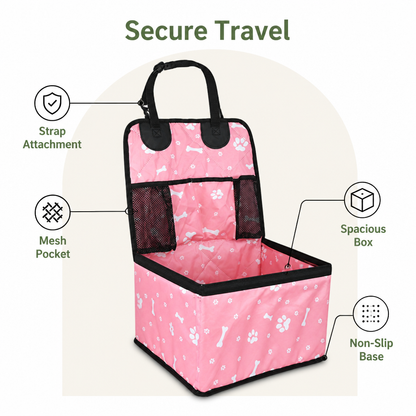 Ortekor Universal Non-Slip & Storage Pocket Dog Car Seat Cover