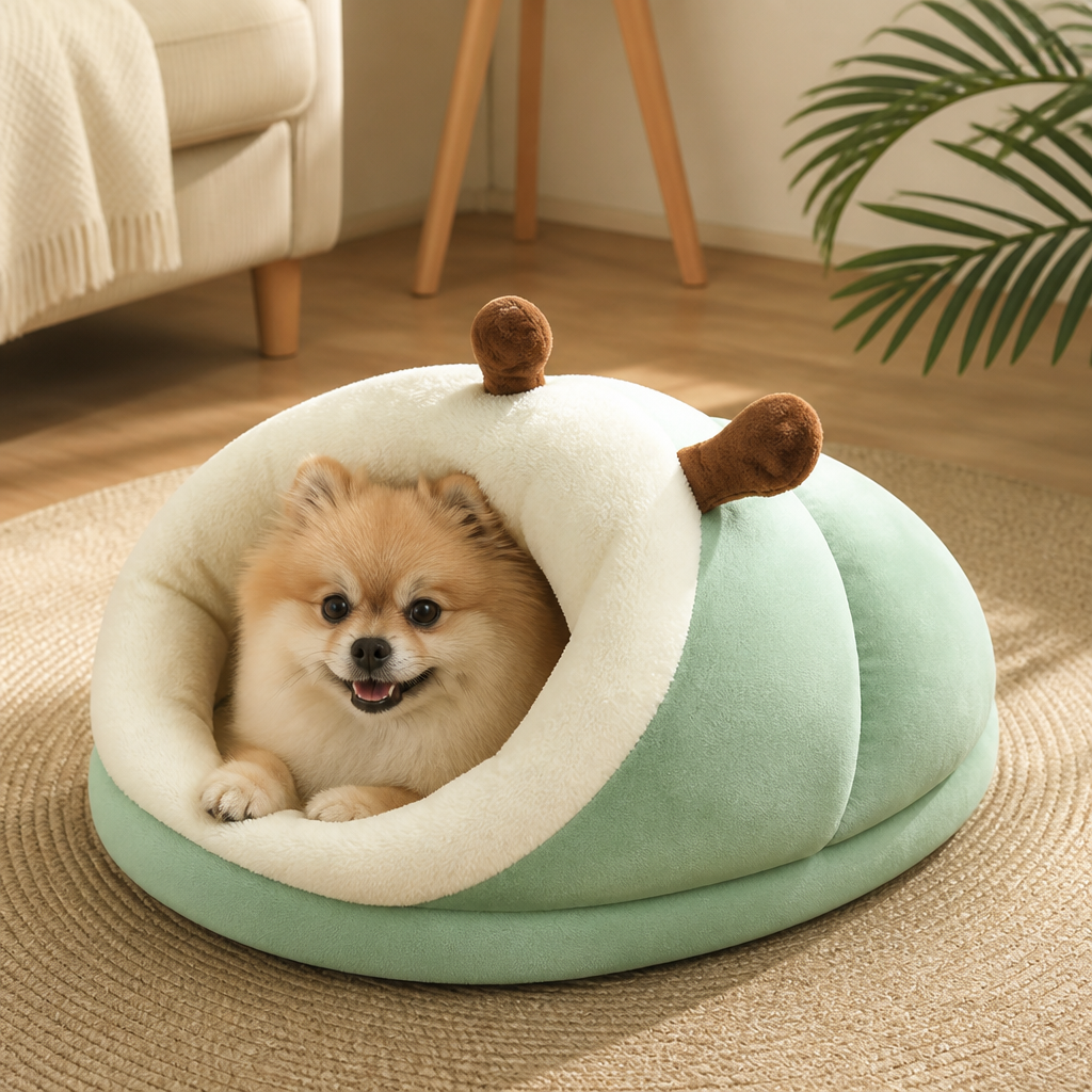 Ortekor Warm Breathable Enclosed Small Pet Bed (Foldable)