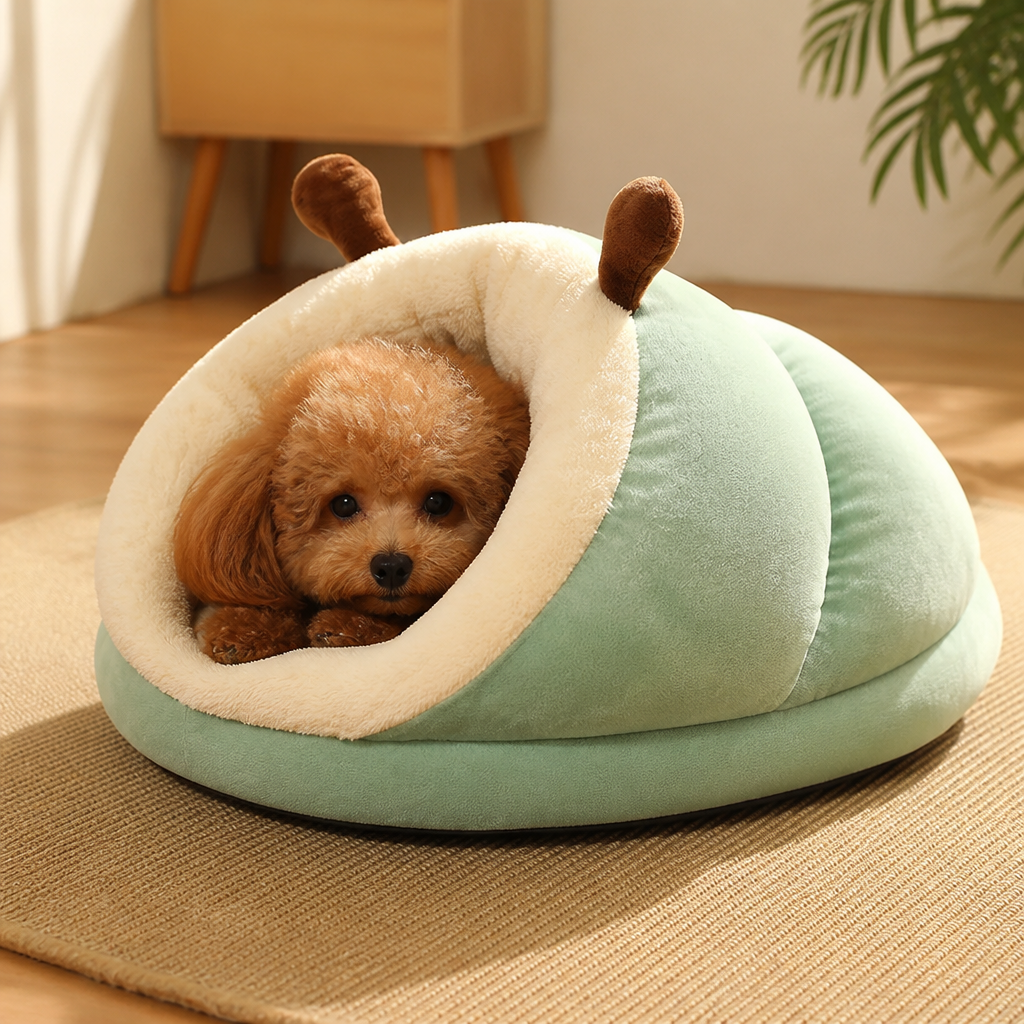 Ortekor Warm Breathable Enclosed Small Pet Bed (Foldable)