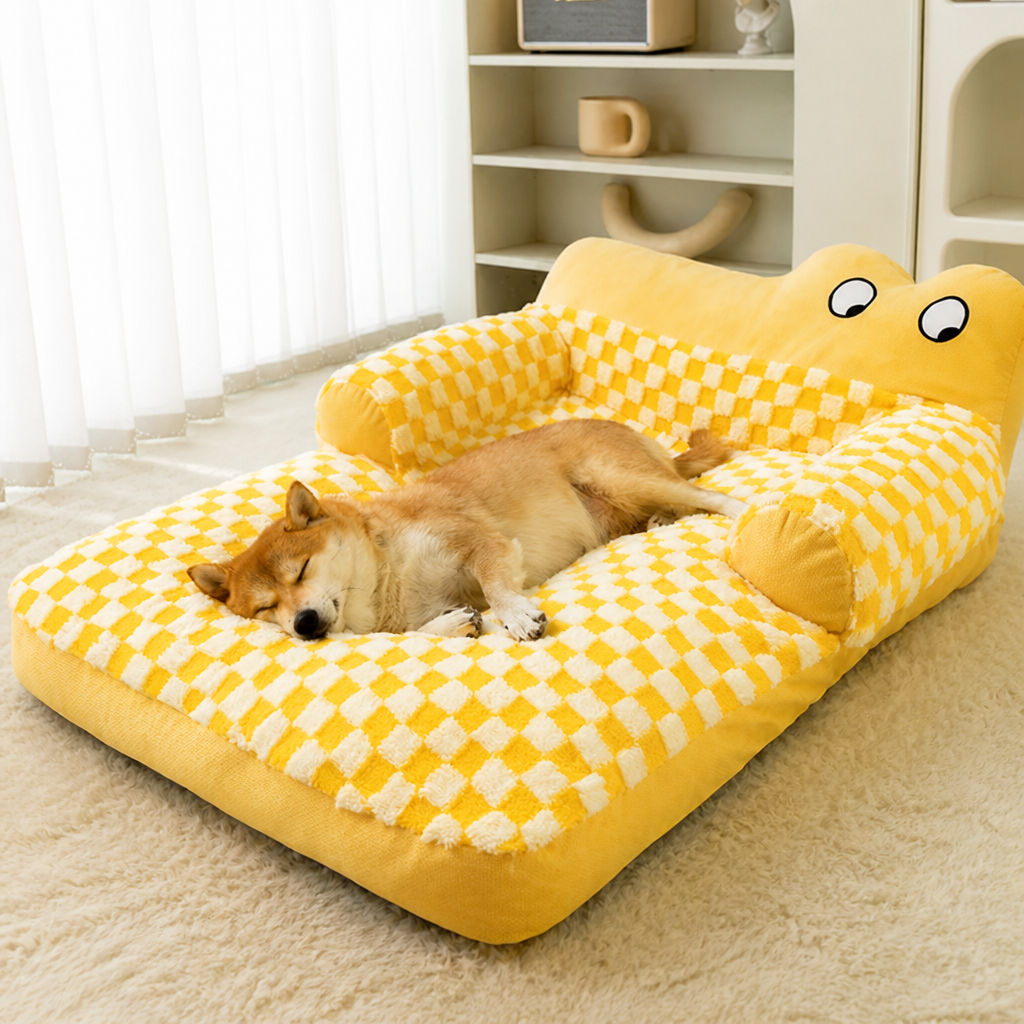 Ortekor Warm Plush Bolster Dog Bed