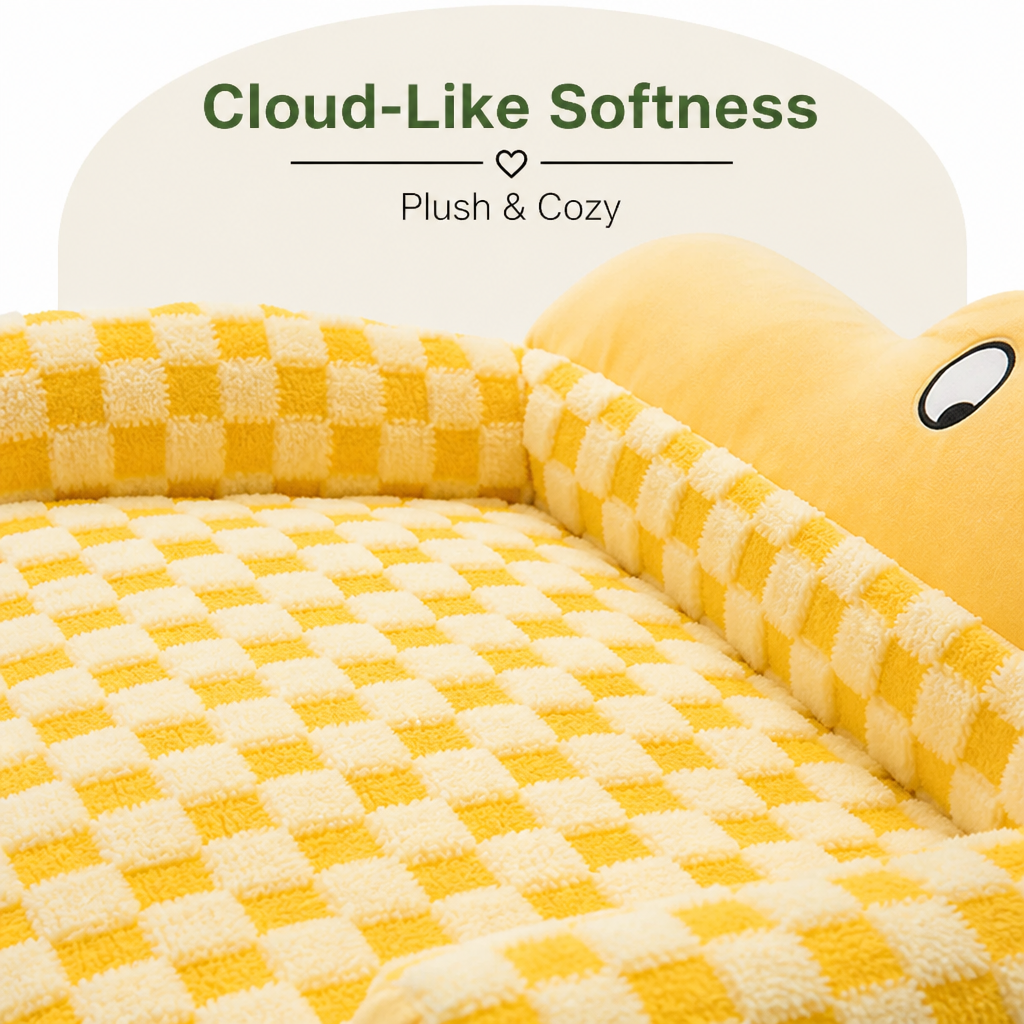 Ortekor Warm Plush Bolster Dog Bed
