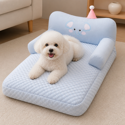 Ortekor Warm Plush Bolster Dog Bed