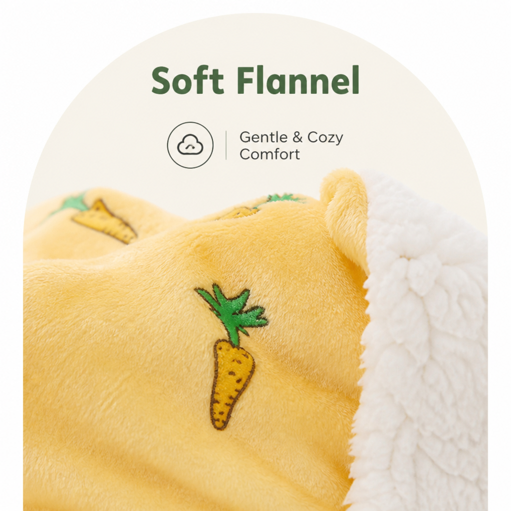 Ortekor Warm & Soft Flannel Pet Blanket (Machine Washable)