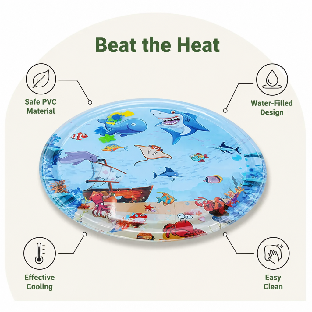 Ortekor Water-Filled Inflatable Washable Pet Cooling Pad